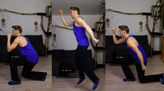 NinjaWarriorX - How to Train for Ninja Warrior at Home - Alternating Jumping Lunges
